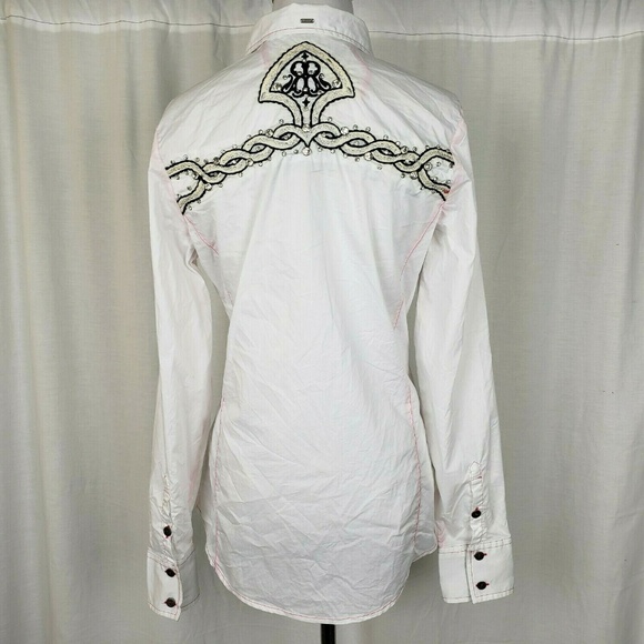 Roar Rhinestone Embellished Western Shirt - Picture 5 of 6